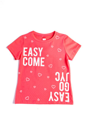 Μπλούζα Κοντομάνικη Για Κορίτσι “Easy Come” 92502 Joyce