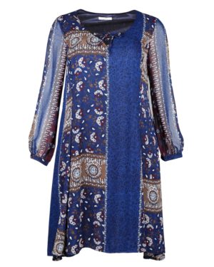 MAT Fashion - Midi φόρεμα με paisley μοτίβα