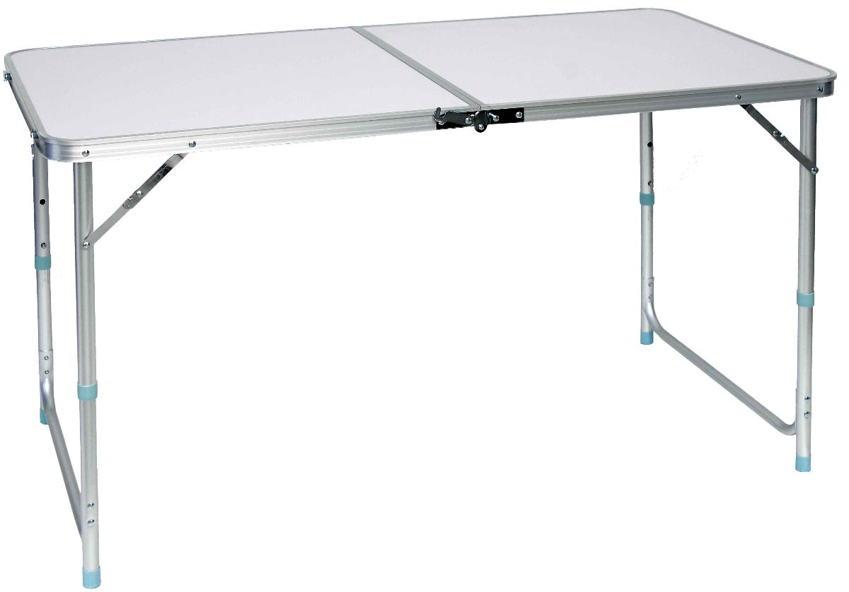 Τραπέζι αλουμινίου σπαστό-πτυσσόμενο βαλιτσάκι με ρυθμιζόμενα πόδια 120x60cm