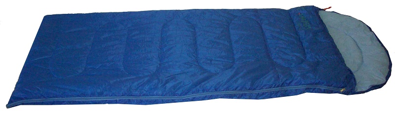 Υπνόσακος ημίδιπλος μπλε με μαξιλάρι campus Fox III 110x220cm