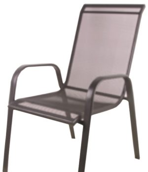 Καρέκλα κήπου-βεράντας μεταλλική διάτρητη 71x56x98cm