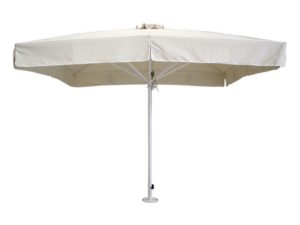 Επαγγελματική ομπρέλα βαρέως τύπου 2x3 με ιστό αλουμινίου Φ50x1.5mm και 100% αδιάβροχο εκρού πανί 280γρ/m2