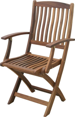 Καρέκλα ξύλινη πτυσσόμενη με μπράτσα 52Χ56ΧH45/93cm ΑΚΑΚΙΑ