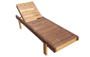 Ξαπλώστρα ξύλινη για κήπο-παραλία-πισίνα 195X61X35/90
