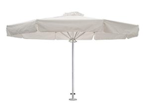 Επαγγελματική ομπρέλα Φ3.0 με ιστό αλουμινίου Φ50 και 100% αδιάβροχο εκρού πανί 280γρ/m3 και 8 ακτίνες