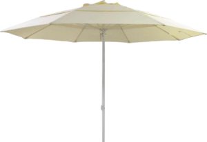 Επαγγελματική ομπρέλα κήπου - παραλίας-πισίνας 2.5m εκρού με δύο αεραγωγούς για αντοχή στον αέρα