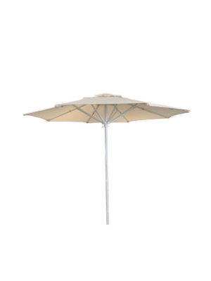Επαγγελματική ομπρέλα στρογγυλή 2.20m αδιάβροχη εκρού χρώμα