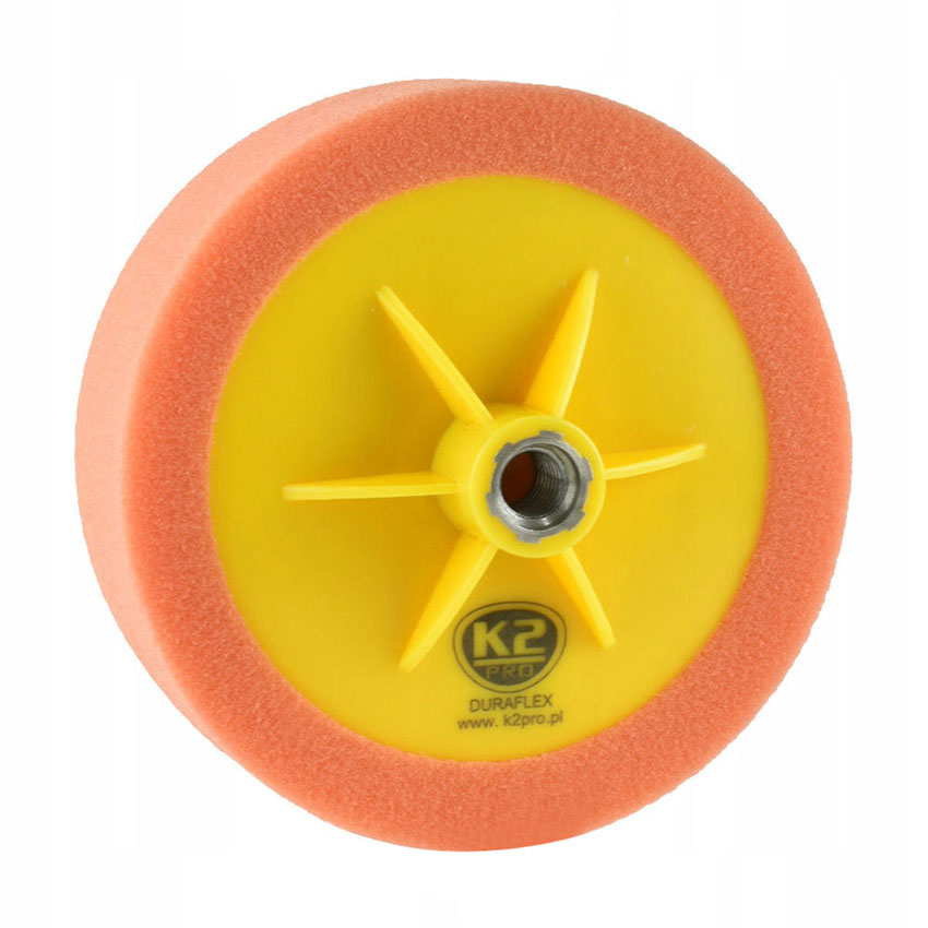 Σφουγγάρι γυαλίσματος πορτοκαλί μέτριο K2 Duraflex 150/50mm M14