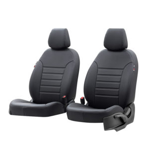 Καλύμματα καθισμάτων για Peugeot Partner Tepee K9 Istanbul Design μαύρο διάτρητο τεχνόδερμα 7τμχ