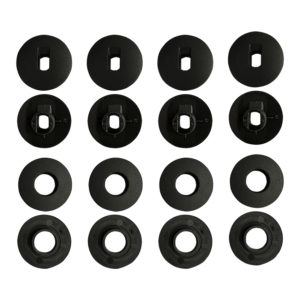 Κουμπώματα στρογγυλά μαύρα σετ για Kia e-Soul (III) 8τμχ