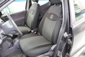 Καλύμματα καθισμάτων γκρι-μαύρο πικέ για Mercedes A - Class W168 (12τμχ)