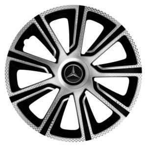 Τάσια Veron Carbon Silver Black 15 με σήμα Mercedes 4τμχ