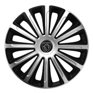 Τάσια Trend Silver/Black 13 με σήμα Peugeot 4τμχ