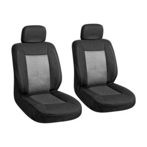 Καλύμματα καθισμάτων αυτοκινήτου μαύρο-γκρι universal 4τμχ