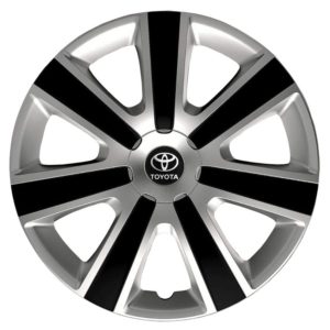 Τάσια VR Silver/Black 15 με σήμα Toyota 4τμχ