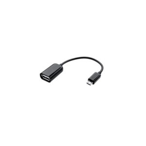 Αντάπτορας OTG από USB-A σε micro-USB μαύρο