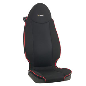 Ημικαλύμματα καθισμάτων μαύρα με κόκκινο ρέλι για Smart Fortwo 2τμχ