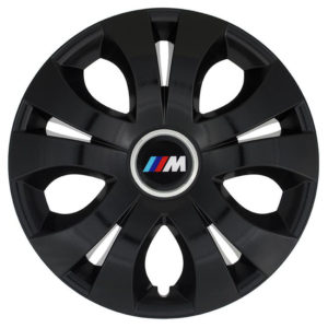 Τάσια Top Ring Black 16 με σήμα BMW M 4τμχ