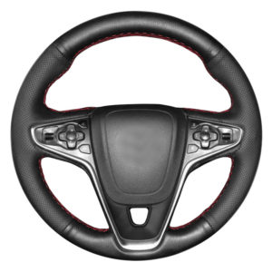 Ραφτό κάλυμμα τιμονιού Opel Insignia (A) Facelift με κόκκινη κλωστή