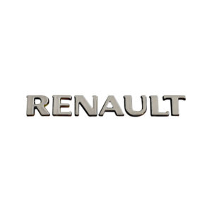 Σήμα Renault 140x15mm 3D αυτοκόλλητο χρωμίου 1τμχ