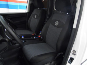 Καλύμματα καθισμάτων μαύρο πικέ για VW Caddy III 2nd Facelift (6τμχ)