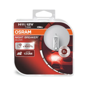 Osram H11 Night Breaker Silver +100% 12V 55W 2τμχ