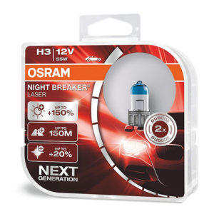 Osram H3 Night Breaker Laser +150% 12V 55W 2τμχ