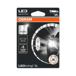 Λάμπα Osram C5W LEDriving SL Festoon 31mm λευκό 12V 1τμχ