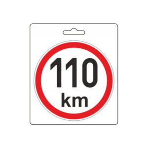 Αυτοκόλλητο σήμα ορίου ταχύτητας 110 km/h (110mm)