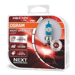 Osram HB3 Night Breaker Laser +150% 12V 60W 2τμχ