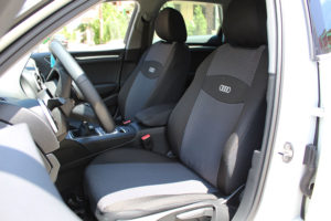 Καλύμματα καθισμάτων γκρι-μαύρο πικέ για Audi A3 Sportback (8V) (12τμχ)