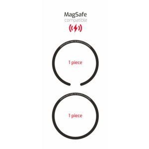 Δαχτύλιος μαγνητικός μεταλλικός για ασύρματη φόρτιση Mag Safe αυτοκόλλητο 2τμχ