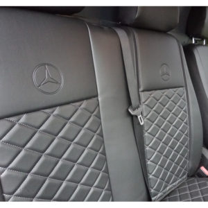 Καλύμματα καθισμάτων μαύρα για Mercedes Sprinter (906) τεχνόδερμα (7τμχ)