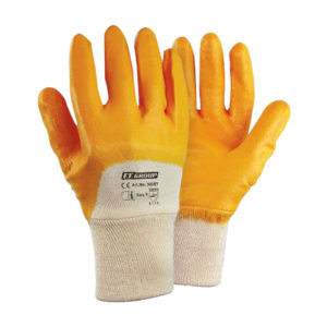 Γάντια εργασίας νιτριλίου FFGroup Large/9 πορτοκαλί