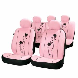 Καλύμματα καθισμάτων αυτοκινήτου ροζ Universal 15τμχ