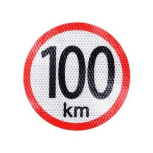 Αντανακλαστικό σήμα ταχύτητας 100km