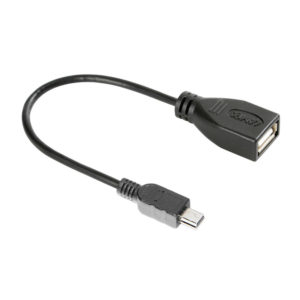Αντάπτορας OTG USB σε Mini USB με καλώδιο 10cm