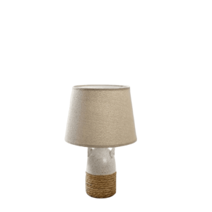 Επιτραπέζιο Φωτιστικό Κεραμικό Λευκό/Natural Ε14 37×55.5εκ Espiel HAP306