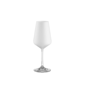 Ποτήρια για Λευκό Κρασί από Κρύσταλλο σε Λευκό Χρώμα Κολωνάτα 350ml Σετ 6τμχ Capolavoro Sandra 21-2