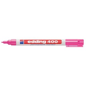 Μαρκαδόρος ανεξίτηλος Edding 400 1mm ροζ