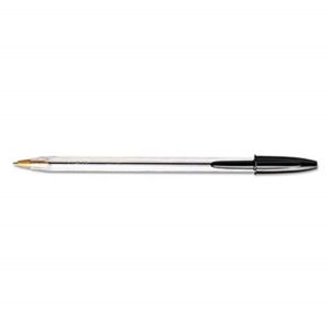 Στυλό Bic cristal 1mm με καπάκι μαύρο