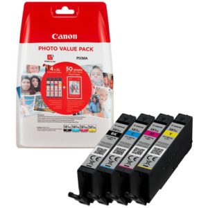 Μελάνι Canon CLI-581XL photo value pack & φωτογραφικό χαρτί 50 φύλλα