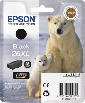 Μελάνι Epson 26XL black 500pgs