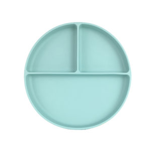 Baby Cloud Πιάτο από Σιλικόνη Στρογγυλό – Γαλάζιο Unisex (18 x 20 x 4 cm)