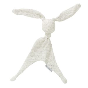Cottonbaby Κουνελάκι Αγκαλιάς Cottonsoft Πουά Λευκό/Μόκα (35 cm)