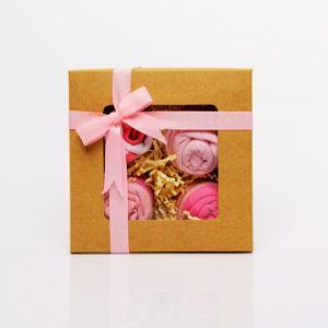 Baby Pink Cupcake Box Κορίτσι (16 x 16 x 8 cm)
