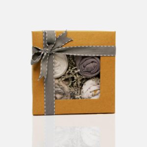 Baby Gray Cupcake Box Unisex (16 x 16 x 8 cm)