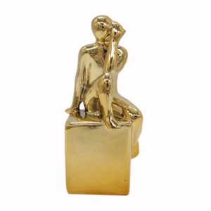 Διακοσμητικό Αγαλματίδιο Κεραμικό Χρυσό Art et Lumiere 10508 7.5cm X 7cm Χ 20cm