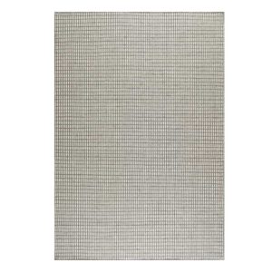 Χαλί μοντέρνο Maki Woolen Kelims Grey-White 0.70m X 1.50m