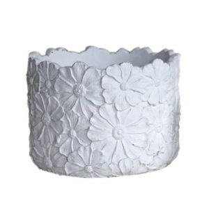 Διακοσμητικό Βάζο Κεραμικό Λευκό Art et Lumiere 10594 19cm X 19cm X 14.5cm